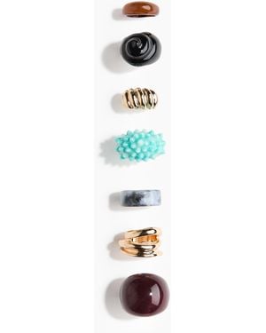 H&M 7er-Pack Ringe - Weiß