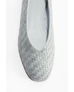 H&M Geflochtene Ballerinas - Grau