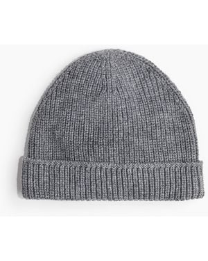 H&M Gerippte Beanie - Grau