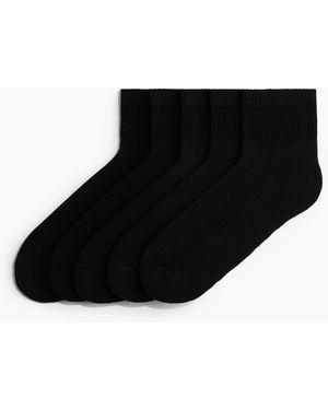 H&M 5er-Pack Kurzsocken mit Lycra - Schwarz