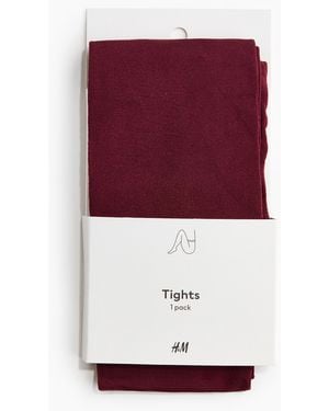 H&M Glittery Tights - Rood