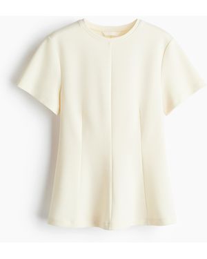 H&M Getailleerde Top - Wit