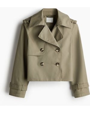 H&M Jack In Trenchcoatlook - Groen