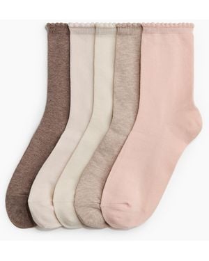 H&M 5er-Pack Socken - Pink