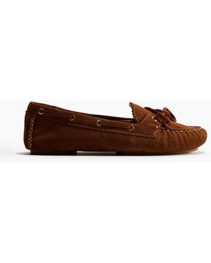 H&M Bootsschuhe aus Leder - Braun