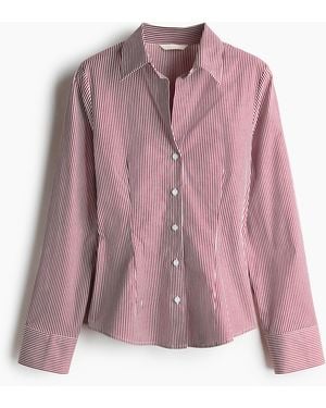 H&M Taillierte Hemdbluse - Pink