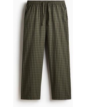 H&M Broek Van Popeline - Groen