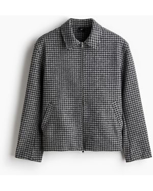 H&M Gefilztes Overshirt in Regular Fit - Grau