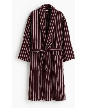 H&M Ochtendjas Van Katoenen Badstof - Rood