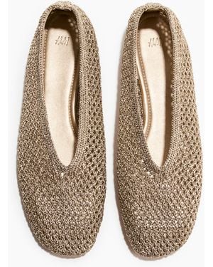 H&M Geflochtene Ballerinas - Weiß