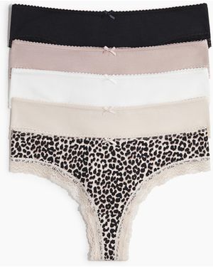 H&M 5er-Pack Brazil Slips - Natur