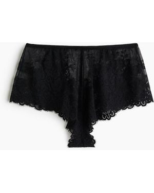 H&M Kanten Slip - Zwart