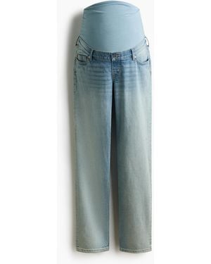 H&M MAMA Slim Straight High Waist Jeans - Blau