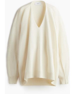H&M Oversized Wollpullover - Weiß