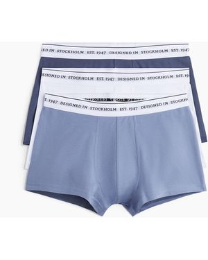 H&M 3er-Pack COOLMAX® Kurze Trunks - Blau