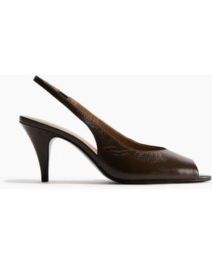 H&M Slingpumps aus Leder - Mehrfarbig