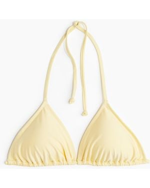 H&M Wattiertes Triangel-Bikinitop - Natur