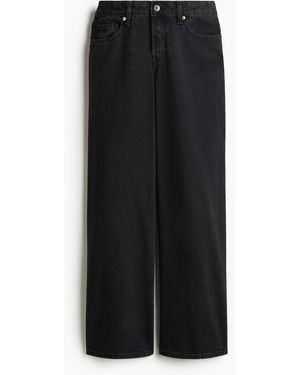 H&M Weite Jeans - Schwarz
