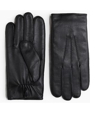 H&M Lederhandschuhe - Schwarz