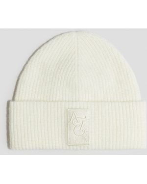 H&M Gerippte Beanie aus Alpakamix - Natur