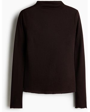 H&M Shirt mit Turtleneck - Schwarz