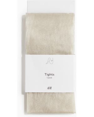 H&M Glitzernde Strumpfhose - Weiß
