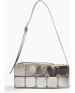 H&M Schoudertas Met Lapjes En Metalen Ringetjes - Wit