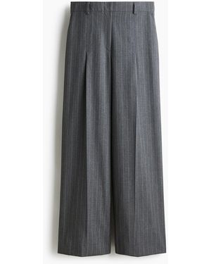 H&M Elegante Hose - Grau