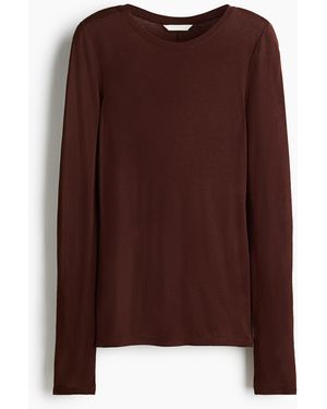 H&M Shirt aus Wollmix - Braun