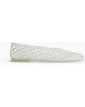 H&M Ballerinas aus Kunststoff-Mesh - Weiß
