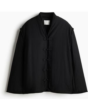H&M Gewatteerd Jasje Met Pankou-knopen - Zwart