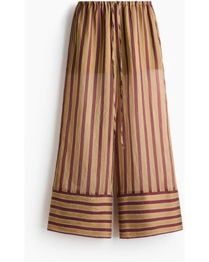 H&M Kordelzughose aus Lyocellgemisch - Braun