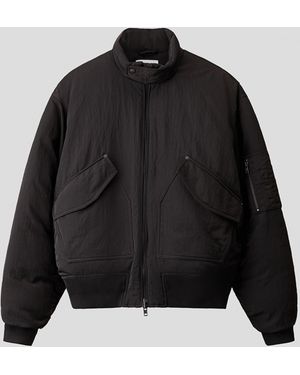 H&M Gewatteerd Pilotenjack - Zwart