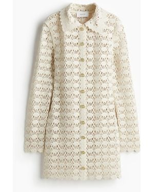 H&M Kleid im Häkellook - Natur