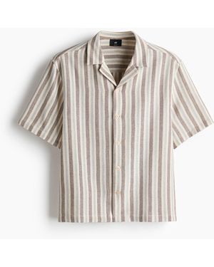 H&M Casual Katoenen Overhemd - Wit