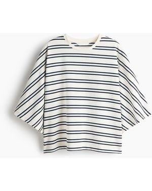 H&M Oversized Katoenen Top - Wit