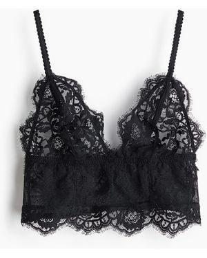 H&M Kanten Bralette - Zwart