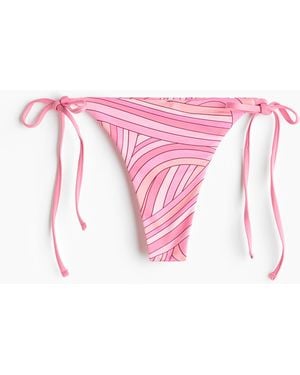 H&M Bikinislip Met Strikbandjes - Roze