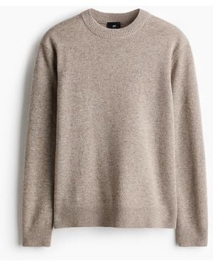 H&M Wollpullover in Regular Fit - Braun