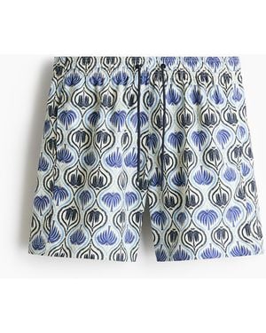 H&M Patterned swim shorts - Blau