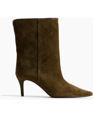H&M Lederstiefel mit Absatz - Braun