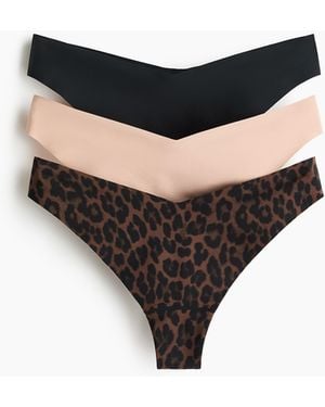 H&M 3er-Pack Unsichtbare Tangas - Schwarz