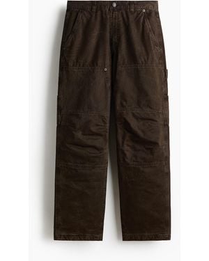 H&M Carpenterhose in Loose Fit - Braun