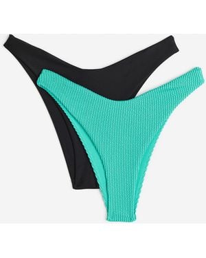 H&M Set Van 2 Bikinislips - Groen