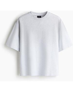 H&M T-Shirt in Oversized Fit - Weiß