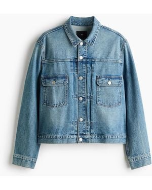 H&M Truckerjacke aus Denim - Blau