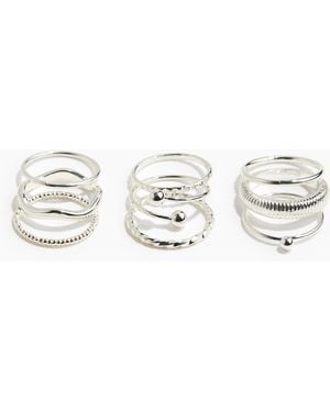 H&M 9er-Pack Ringe - Mehrfarbig