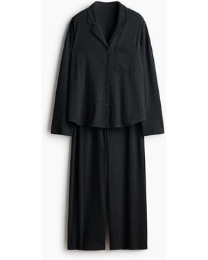 H&M Tricot Pyjama - Zwart