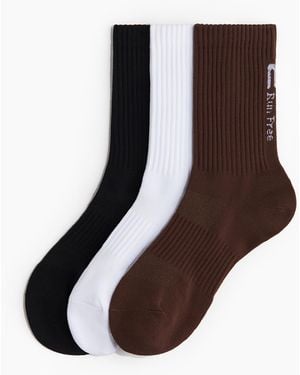 H&M 3er-Pack Sportsocken mit DryMoveTM - Braun