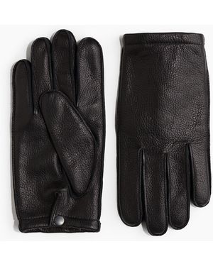 H&M Lederhandschuhe - Schwarz